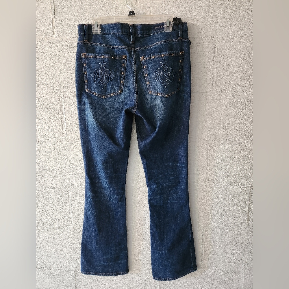 NWT Rock & Republic Kasandra Jean Mid-Rise Bootcut Size 12‎ M Denim